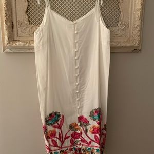 Floral embroidered dress